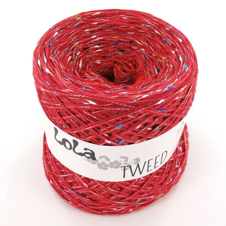 PREORDER Lola Tweed Cotton - 717 Scarlet PREORDER
