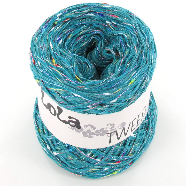 PREORDER Lola Tweed Cotton Uni Ocean Green