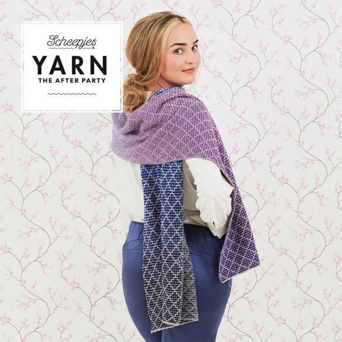 Lavender Trellis Wrap Yarn Pack by Margje Enting