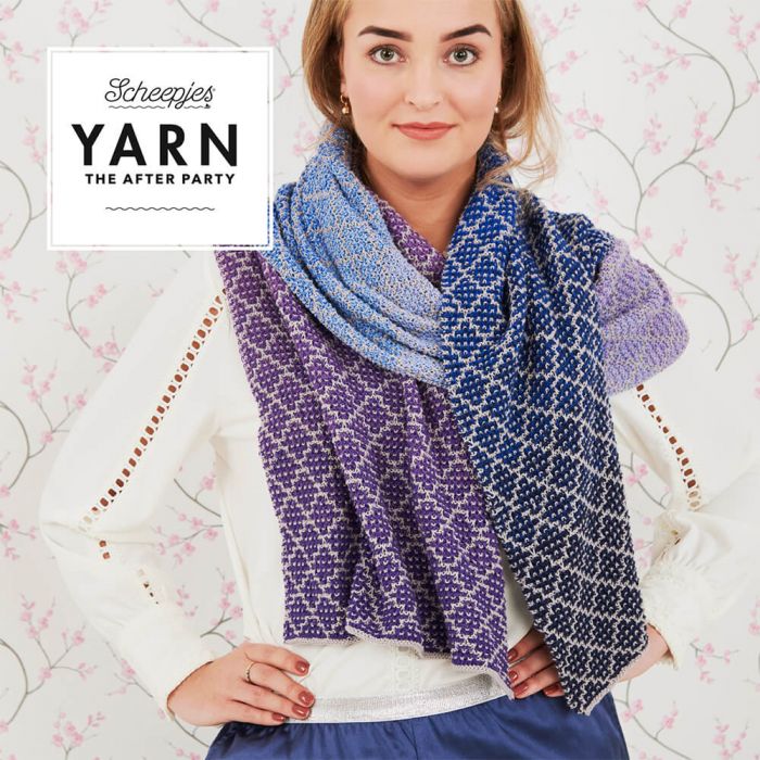 Lavender Trellis Wrap Yarn Pack by Margje Enting