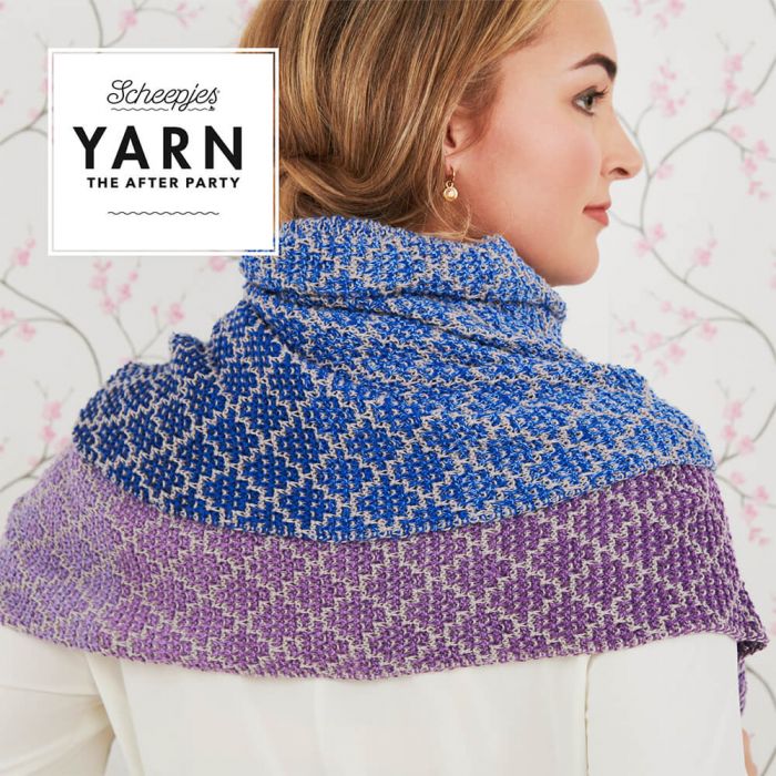 Lavender Trellis Wrap Yarn Pack by Margje Enting
