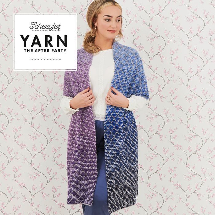 Lavender Trellis Wrap Yarn Pack by Margje Enting