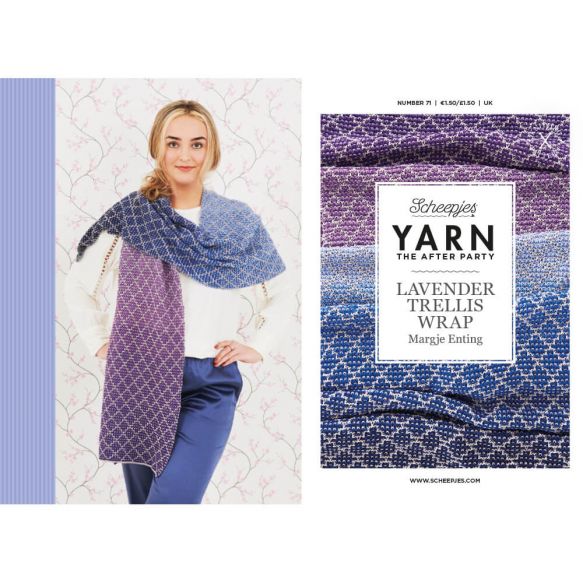 Lavender Trellis Wrap Yarn Pack by Margje Enting