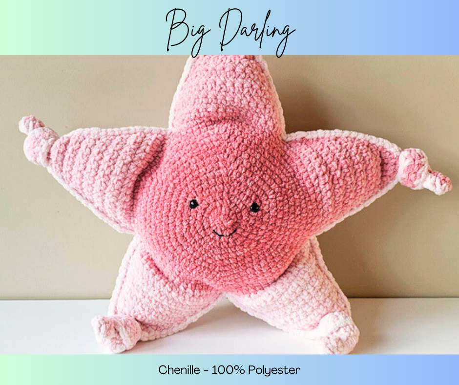 NEW!! Scheepjes Big Darling Monochrome Chenille Cakes