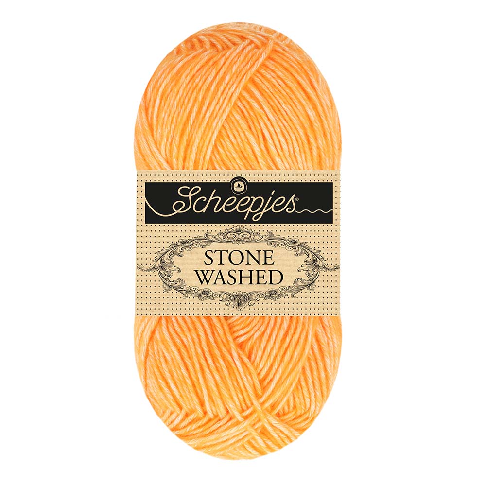 Scheepjes Stone Washed 842 Orange Calcite