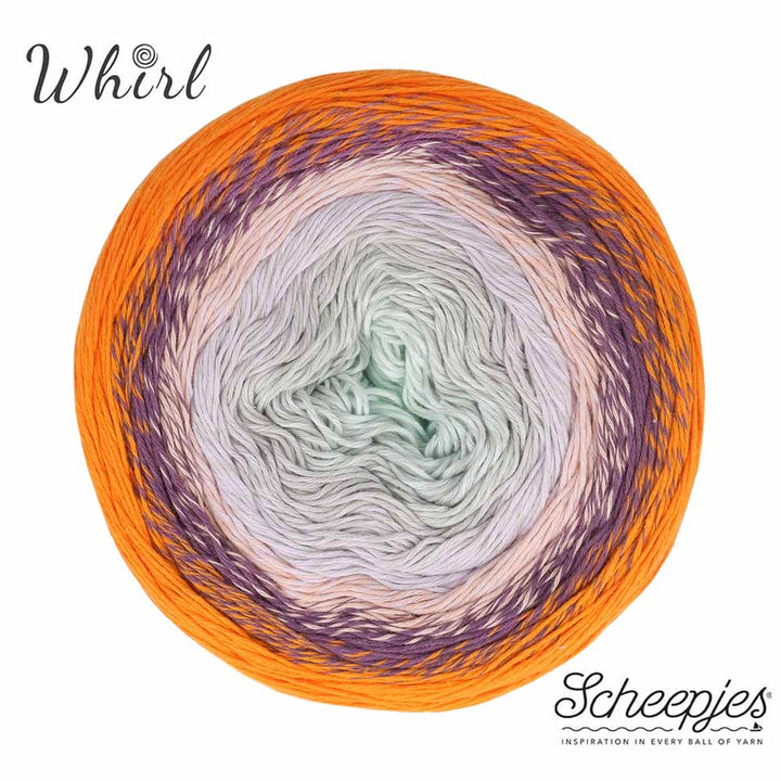 NEW!! Scheepjes Cotton Whirl 710 Clementine Cloud - 100% Organic Cotton