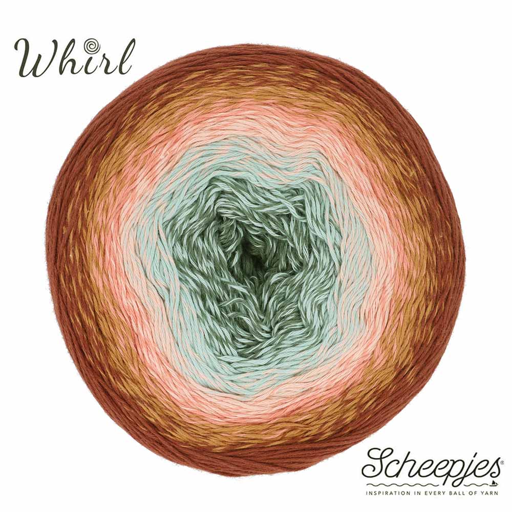 NEW!! Scheepjes Cotton Whirl 715 Mellow Meadow - 100% Organic Cotton
