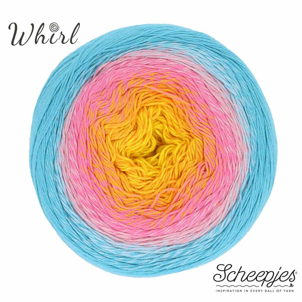 NEW!! Scheepjes Cotton Whirl 719 Fields Of Nectar - 100% Organic Cotton