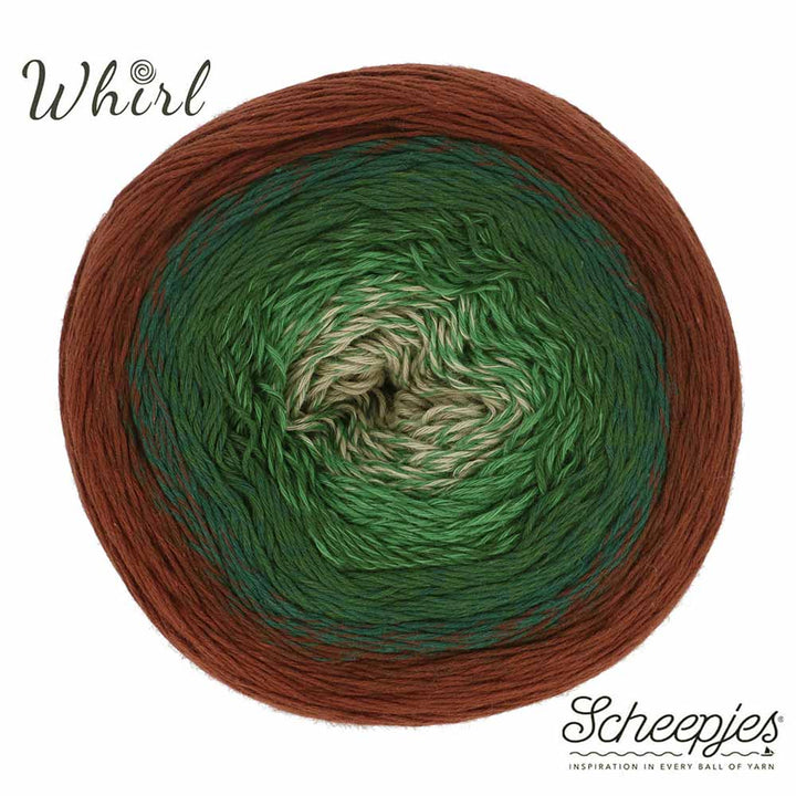 NEW!! Scheepjes Cotton Whirl 727 Woodland Walk - 100% Organic Cotton