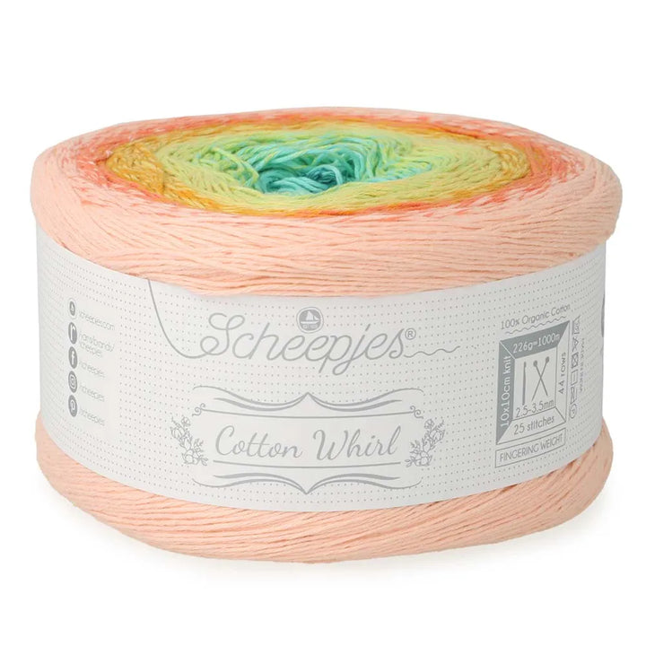 NEW!! Scheepjes Cotton Whirl 729 Candy Skies - 100% Organic Cotton