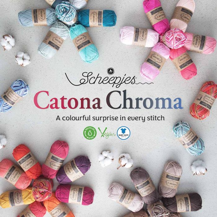 NEW!! Scheepjes Catona Chroma 50gm - 010 Iceberg