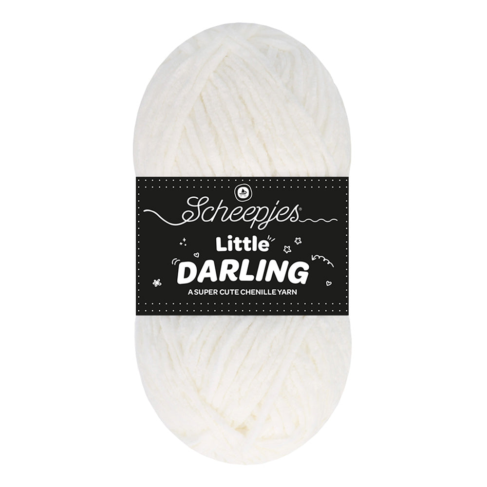 NEW!! Scheepjes Little Darling - Chenille Yarn - 401 Ice Bear