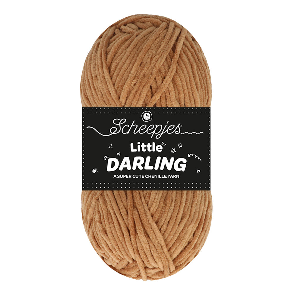 NEW!! Scheepjes Little Darling - Chenille Yarn - 404 Teddy Bear