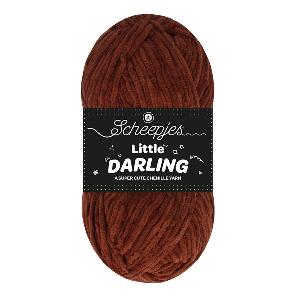 NEW!! Scheepjes Little Darling - Chenille Yarn - 405 Red Panda