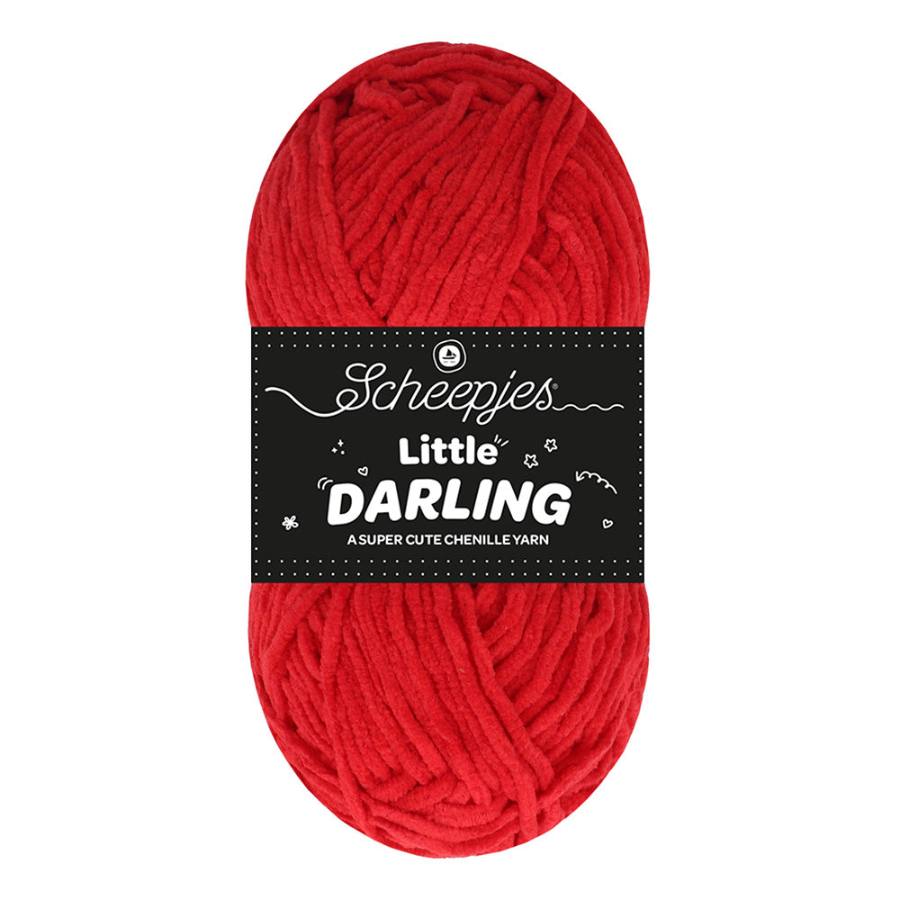 NEW!! Scheepjes Little Darling - Chenille Yarn - 427 Cherry