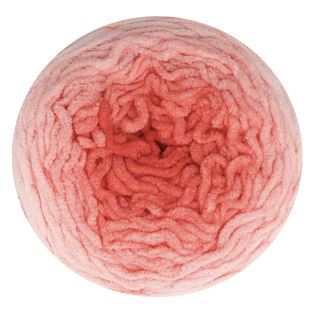 NEW!! Scheepjes Big Darling Monochrome Cake - Chenille Yarn - 417 Strawberry