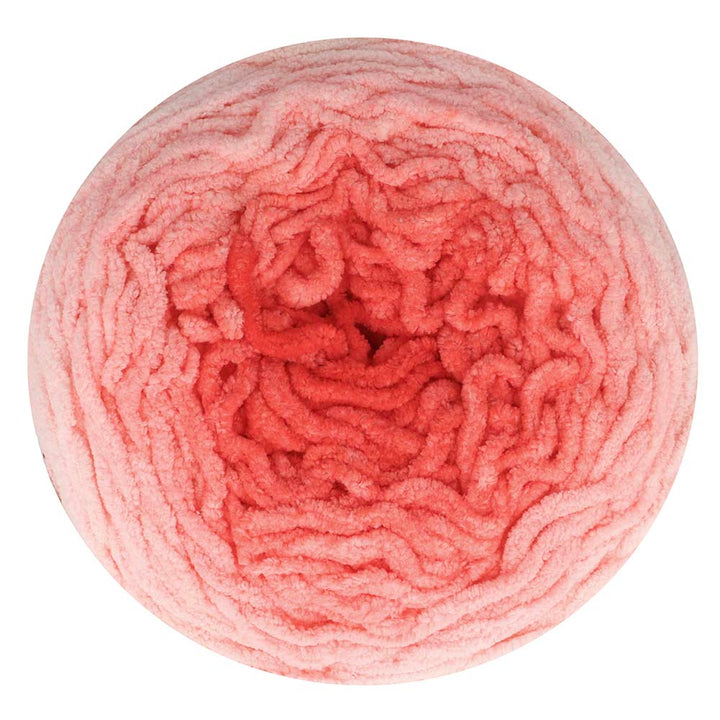 NEW!! Scheepjes Big Darling Monochrome Cake - Chenille Yarn - 417 Strawberry