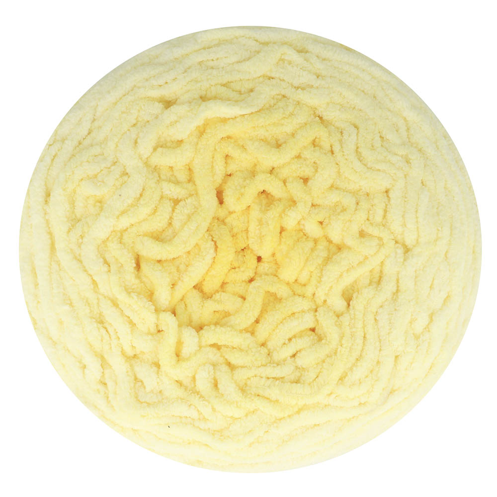 NEW!! Scheepjes Big Darling Monochrome Cake - Chenille Yarn - 421 Lemon