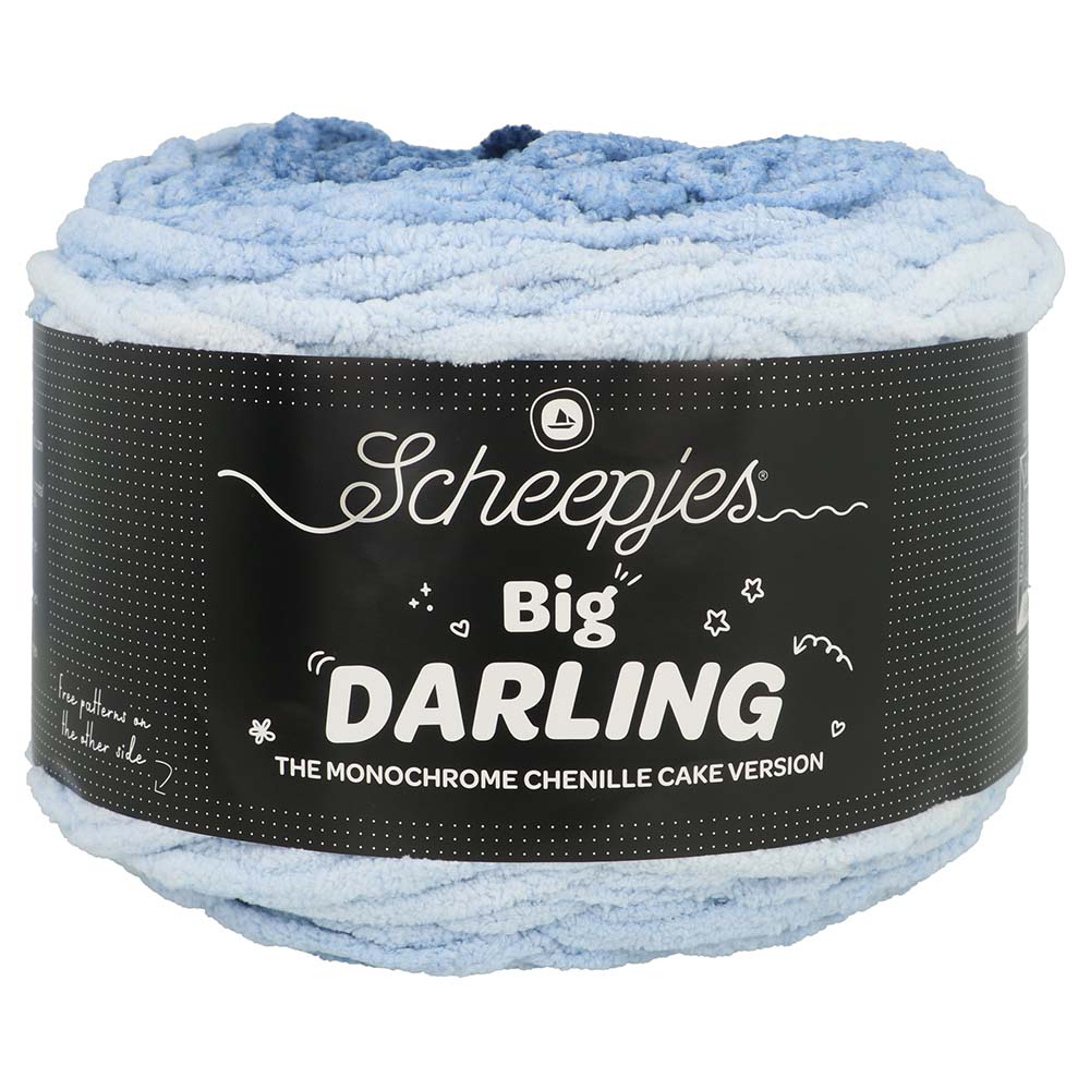 NEW!! Scheepjes Big Darling Monochrome Cake - Chenille Yarn - 426 Peacock