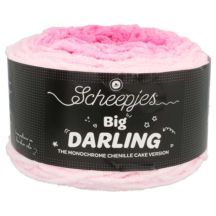 NEW!! Scheepjes Big Darling Monochrome Cake - Chenille Yarn - 437 Snowberry