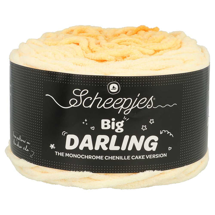 NEW!! Scheepjes Big Darling Monochrome Cake - Chenille Yarn - 439 Pumpkin