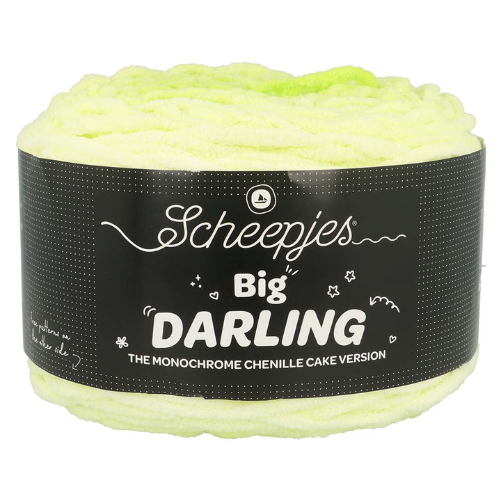 NEW!! Scheepjes Big Darling Monochrome Cake - Chenille Yarn - 440 Gecko