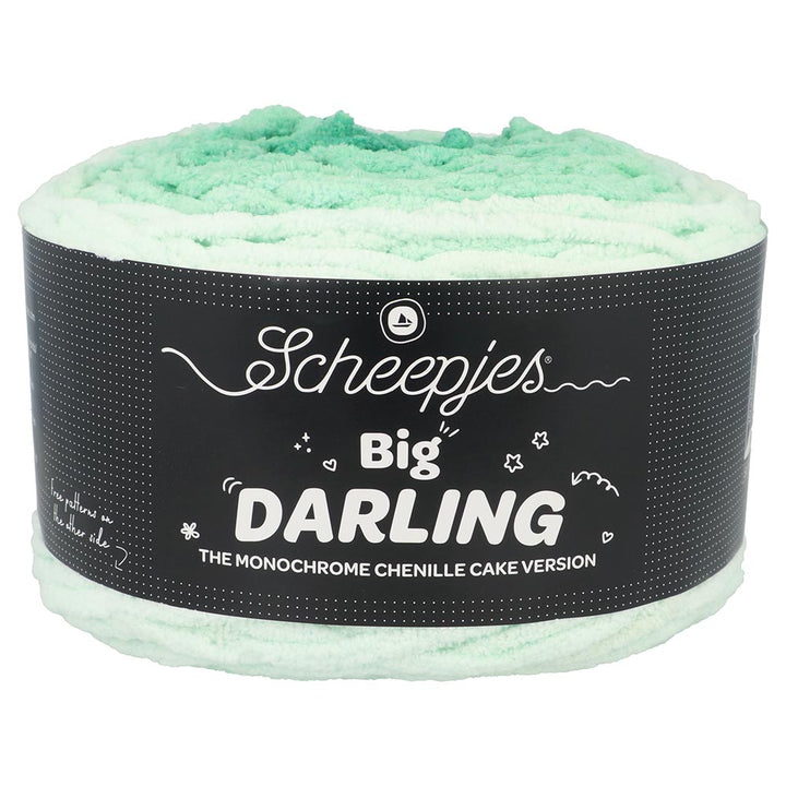 NEW!! Scheepjes Big Darling Monochrome Cake - Chenille Yarn - 441 Turtle