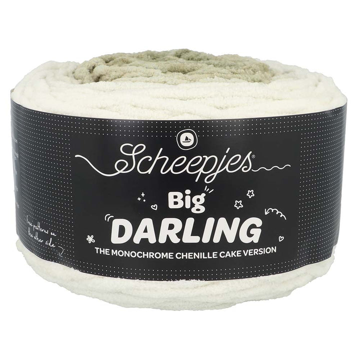 NEW!! Scheepjes Big Darling Monochrome Cake - Chenille Yarn - 442