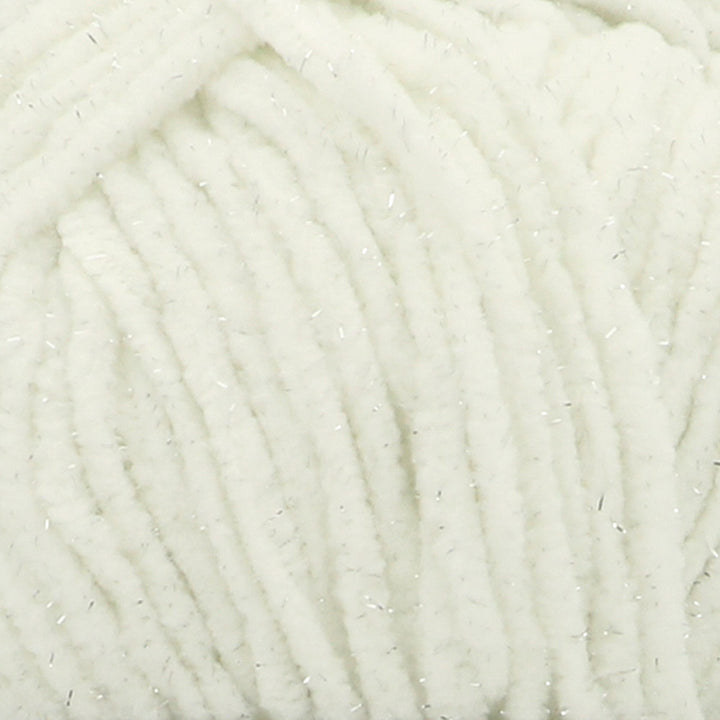 NEW!! Scheepjes Little Darling Sparkle - Chenille Yarn - 401S Ice Bear Sparkle
