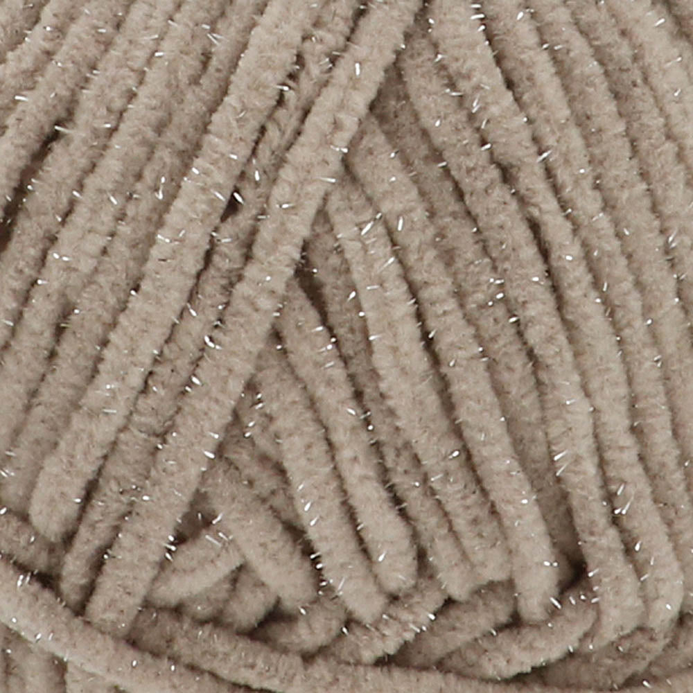 NEW!! Scheepjes Little Darling Sparkle - Chenille Yarn - 409S Koala Sparkle