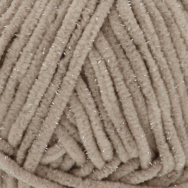 NEW!! Scheepjes Little Darling Sparkle - Chenille Yarn - 409S Koala Sparkle