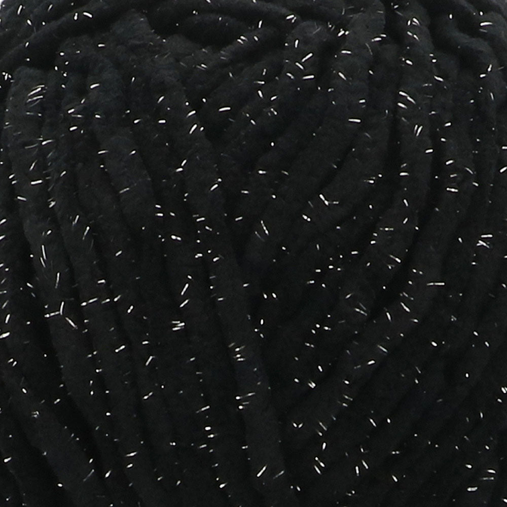 NEW!! Scheepjes Little Darling Sparkle - Chenille Yarn - 410S Panda Sparkle