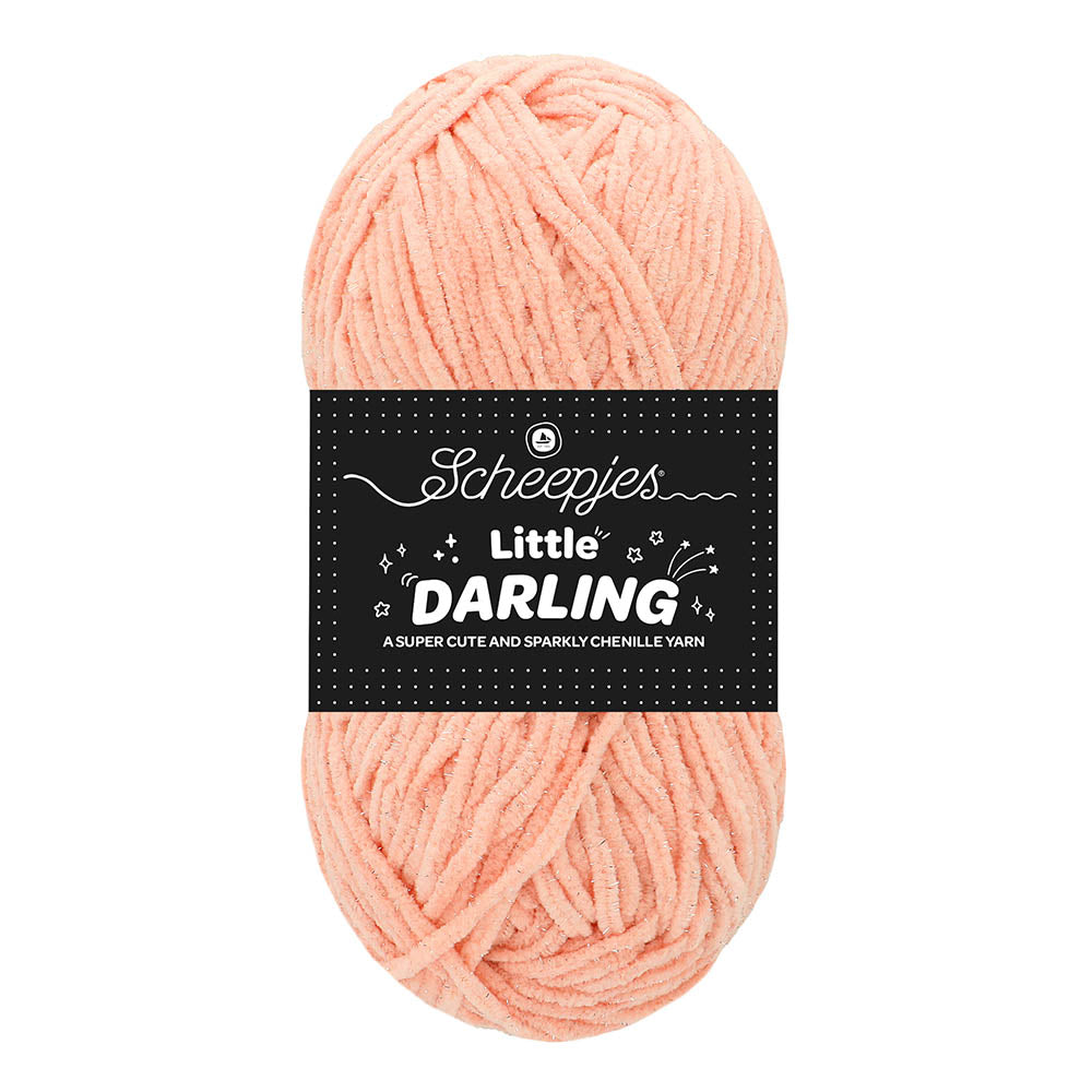 NEW!! Scheepjes Little Darling Sparkle - Chenille Yarn - 415S Piglet Sparkle