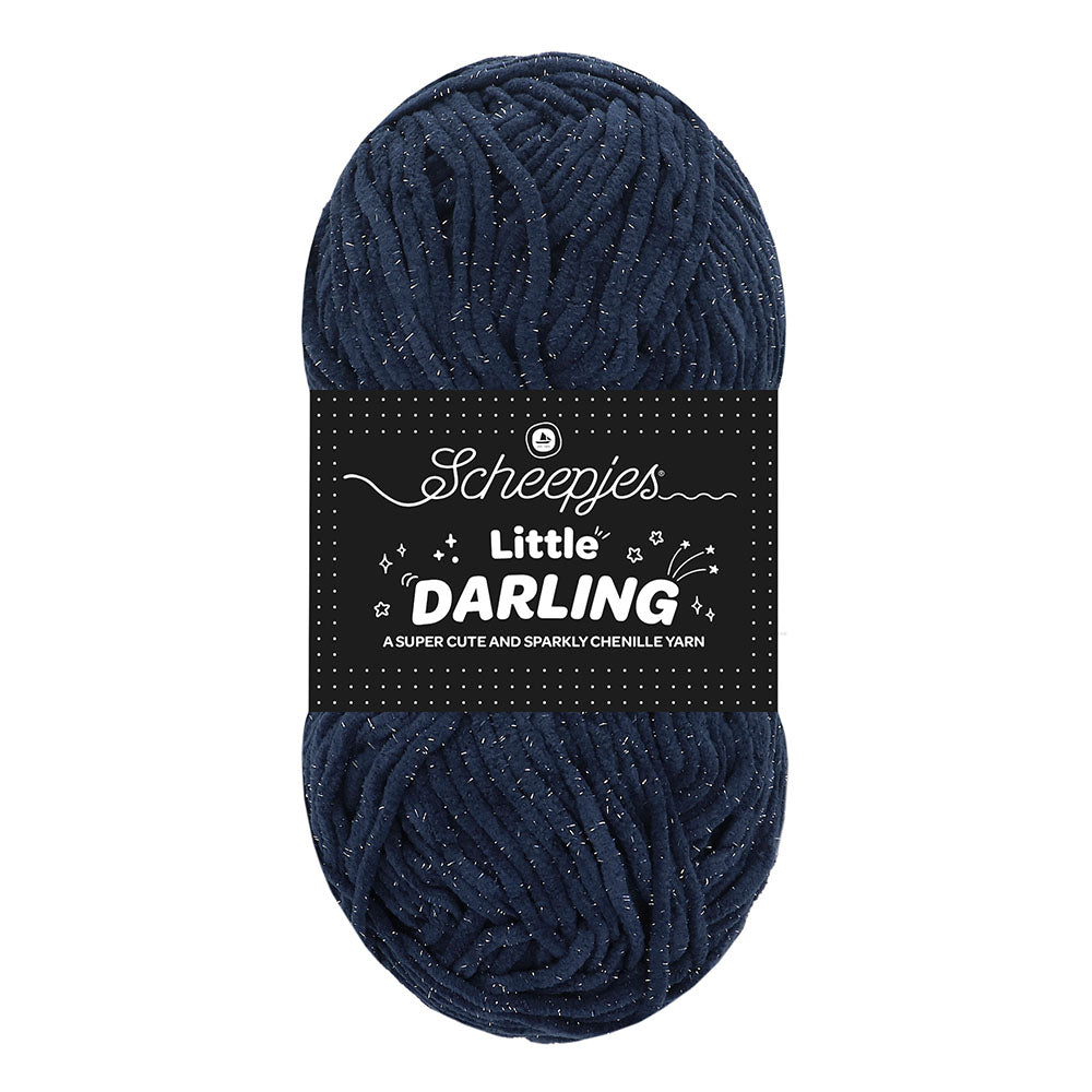 NEW!! Scheepjes Little Darling Sparkle - Chenille Yarn - 426S Peacock Sparkle