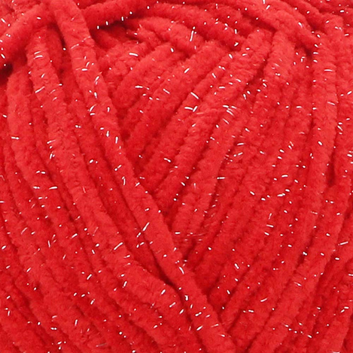 NEW!! Scheepjes Little Darling Sparkle - Chenille Yarn - 427S Cherry Sparkle