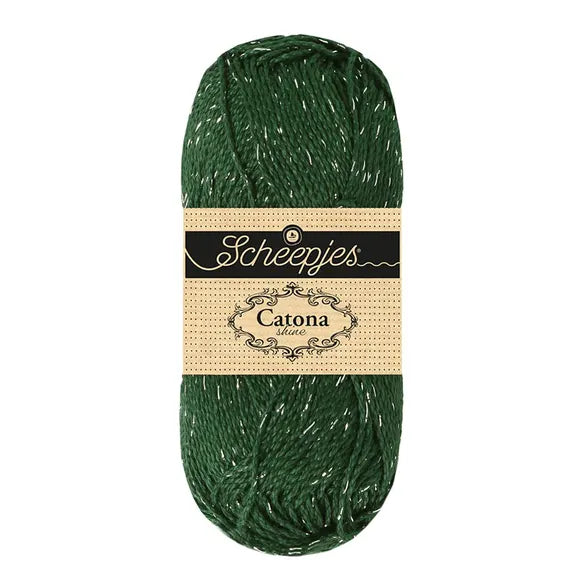 NEW!! Scheepjes Catona Shine 1x50g - 525-S Fir - Silver