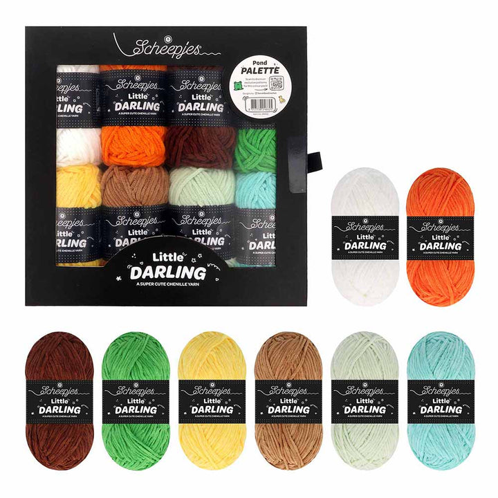 NEW!! Scheepjes Little Darling Colour Packs Mini 25gm Balls - Pond Palette