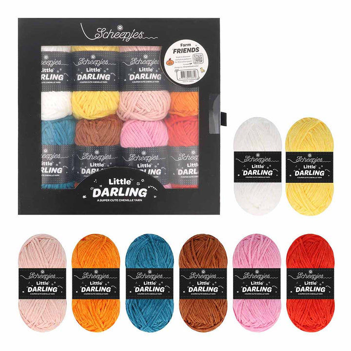 NEW!! Scheepjes Little Darling Colour Packs Mini 25gm Balls - Farm Friends