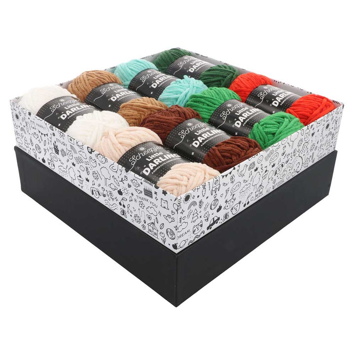 NEW!! Scheepjes Little Darling Colour Packs Mini 25gm Balls - Merry Minis
