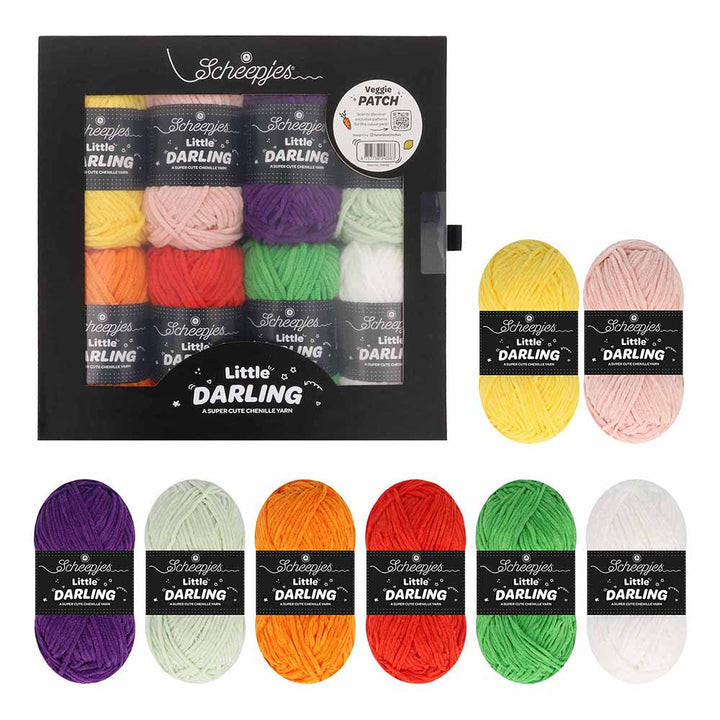NEW!! Scheepjes Little Darling Colour Packs Mini 25gm Balls - Veggie Patch