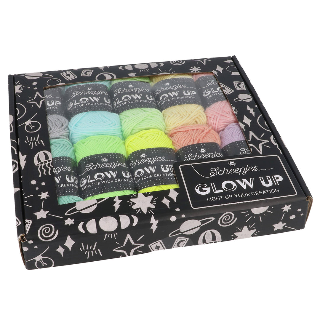 NEW!! Scheepjes Glow Up Assortment Pack 10 x 25gm - AVAILABLE NOW