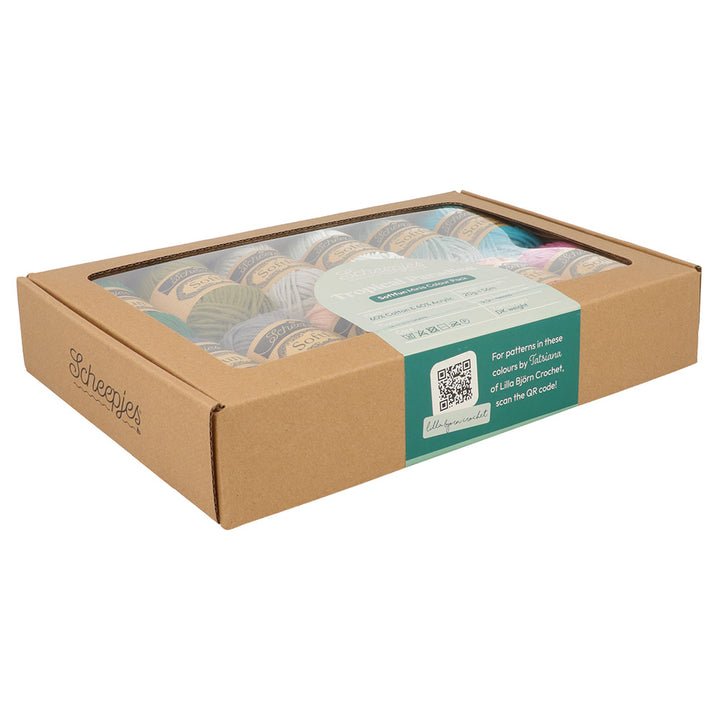Scheepjes Softfun Mini Colour Pack 12 x 20gm balls - TROPICAL PARADISE