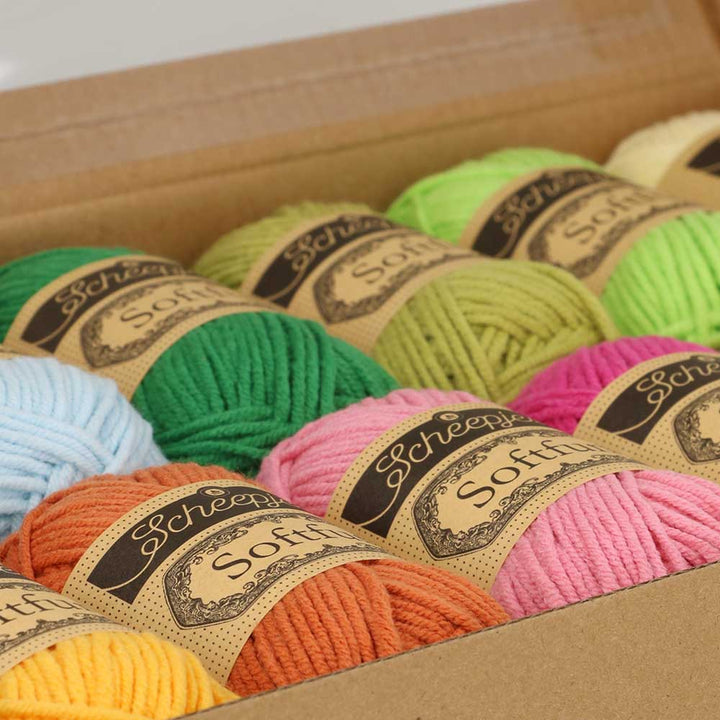 Scheepjes Softfun Mini Colour Pack 12 x 20gm balls - SUMMER PARTY - ETA 10 - 12 September