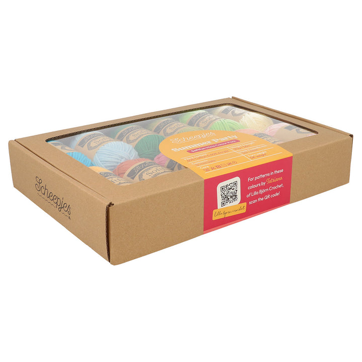 Scheepjes Softfun Mini Colour Pack 12 x 20gm balls - SUMMER PARTY - ETA 10 - 12 September