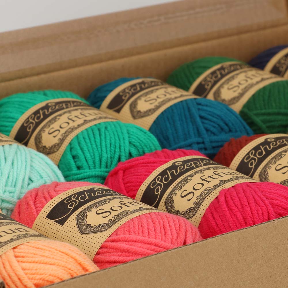 Scheepjes Softfun Mini Colour Pack 12 x 20gm balls - FLORAL FANTASY
