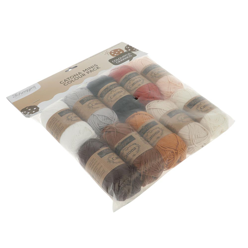 NEW!! Scheepjes Catona Colour Pack - COOKIES - Preorder ETA 22 - 28 August