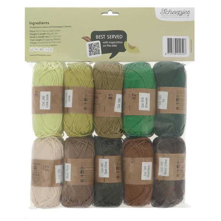 NEW!! Scheepjes Catona Colour Pack - AVACADO TOAST - Preorder ETA 22 - 28 August