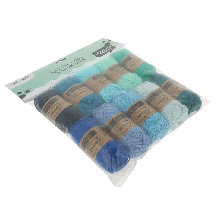NEW!! Scheepjes Catona Colour Pack - BLUEBERRY FIZZ - Preorder ETA 22 - 28 August
