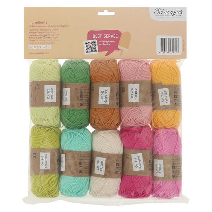 NEW!! Scheepjes Catona Colour Pack - CREAMSICLE - Preorder ETA 22 - 28 August