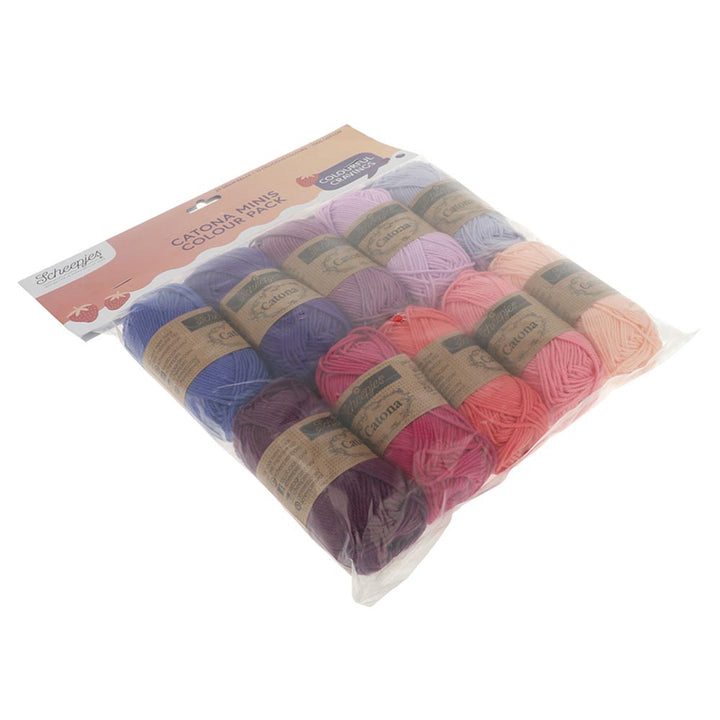 NEW!! Scheepjes Catona Colour Pack - BERRY BLISS - Preorder ETA 22 - 28 August
